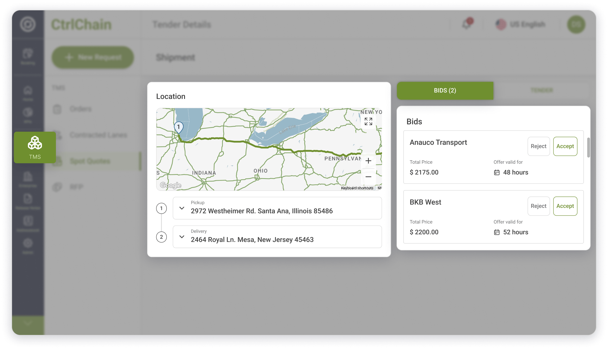 Transport Management System | CtrlChain